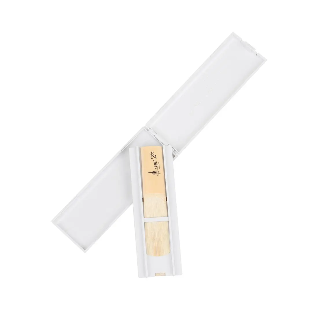 Slade Saxophone Reed Case, Abs Flip Cover Design, Independent Slot Anti-Deformation Storage Box, Portable Musical Accessory