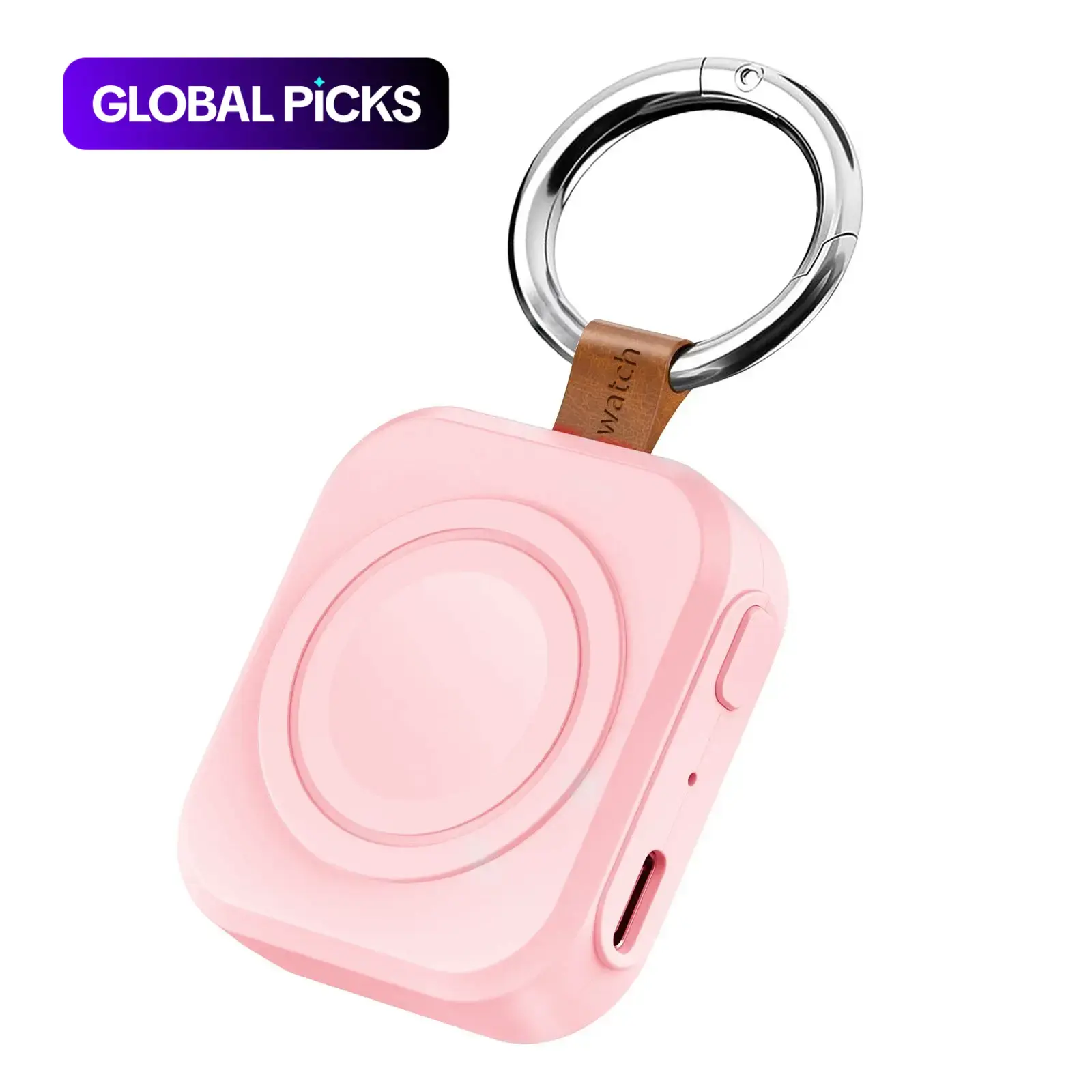 1200mAh Fast Charging Magnetic Wireless Portable Keychain Charger for Apple Watch Series, Rechargeable USB Travel Charger, Smart Watch, Smartwatch Accessories & Wearable Tech Accessories #GLOBAL PICKS