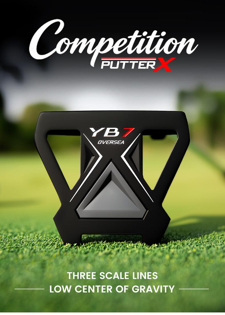 Golf Putter - 3-Line Alignment, Single Club (Men's & Women's) - Stable, Low Center of Gravity, High Forgiveness, Precision Alignment Lines