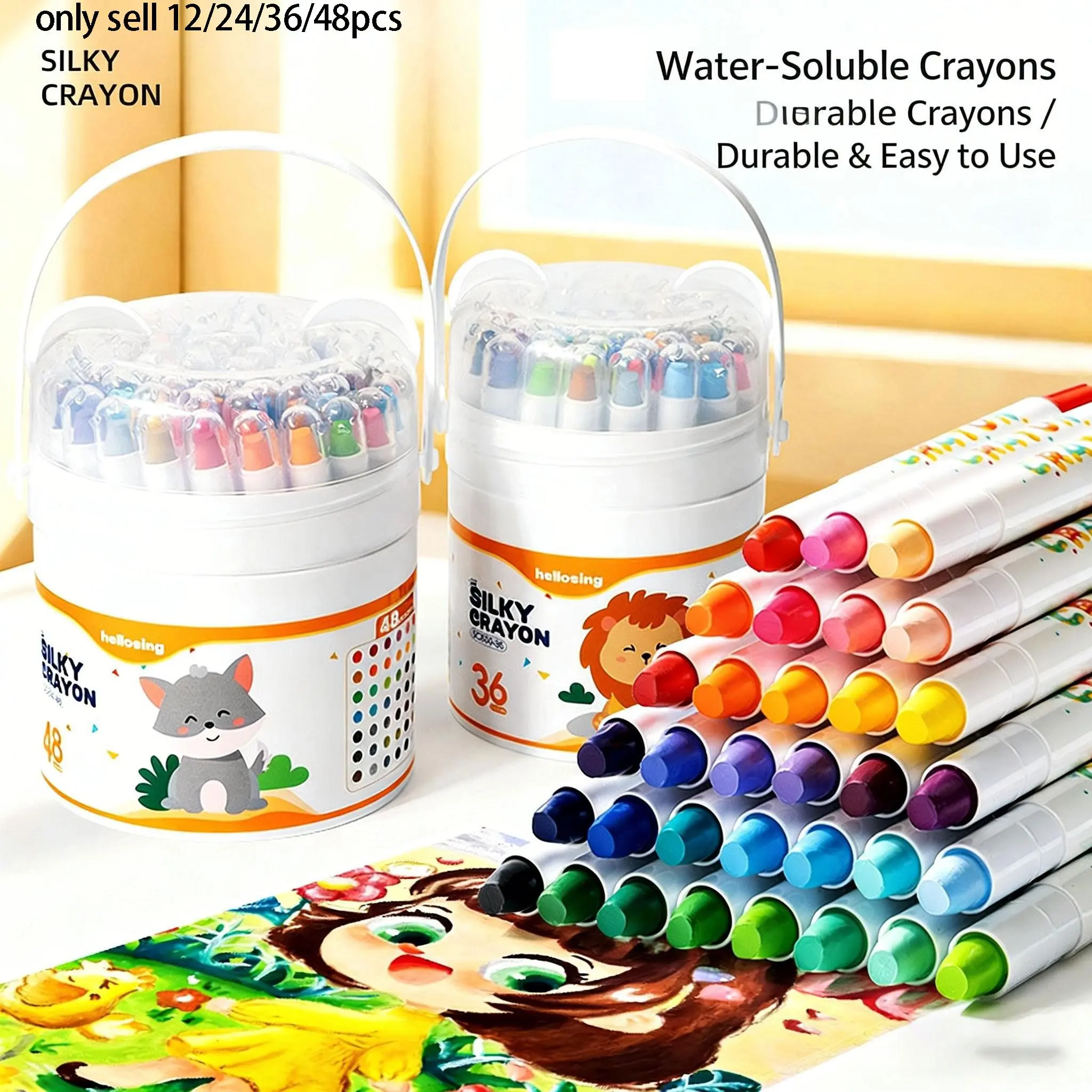 The Worry-Free Art Gift Every Parent Loves Non-Toxic & Washable, Easy-Grip, No-Sharpen Design, Vibrant 12-48 Color Sets Super smooth for creativity. Art Painting Supplies, Diy Painting Supplies, Crafts Art Supplies