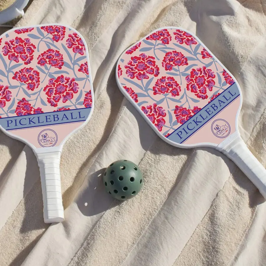 Pickleball Set for Girls, Ultra-Light Glass Fiber Pickleball Paddle, Indoor Outdoor Home Sports, Includes 1 Paddle and 2 Balls