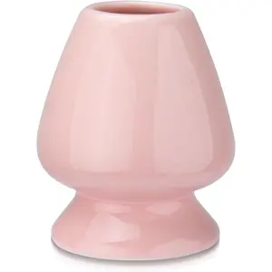 70mm Pink Ceramic Matcha Tea Whisk Chasen Stand Holder for Traditional Japanese Matcha Tea Set Accessories