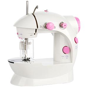 Compact Portable Sewing Machine, Portable Two Speed Sewing Machine with Needle Guard for Beginners, Women, Traveling, Home Use for Crafts, Mending, DIY Projects - Easy to Use, Comes with User's Manual  Q