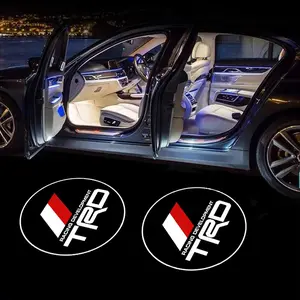 2pcs HD Car Door Welcome Light LED Projector Lamp, for Toyota Trd Corolla Yaris Chr Auris Rav4 Prius Prado, Auto Styling Decoration Accessories