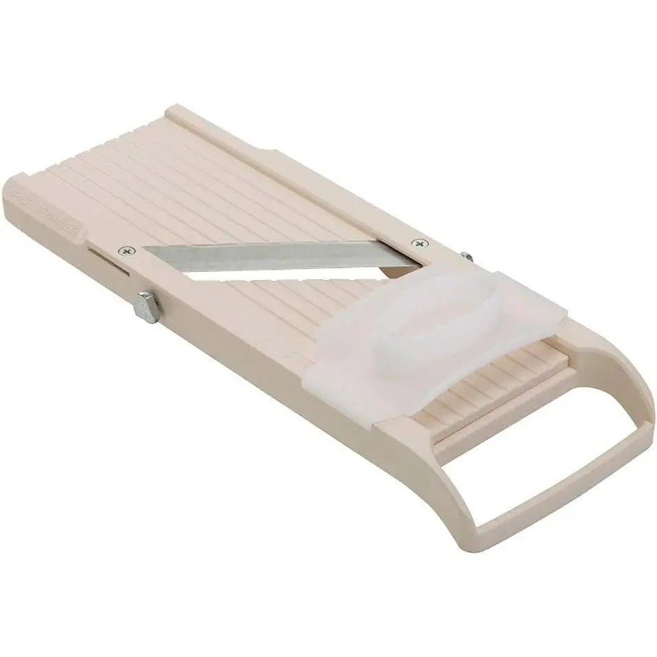 Kitchen Utensils Super Standard Mandoline Slicer - Lightweight Home Kitchen Tool with 4 Japanese Stainless Steel Blades, Almond Shape Design