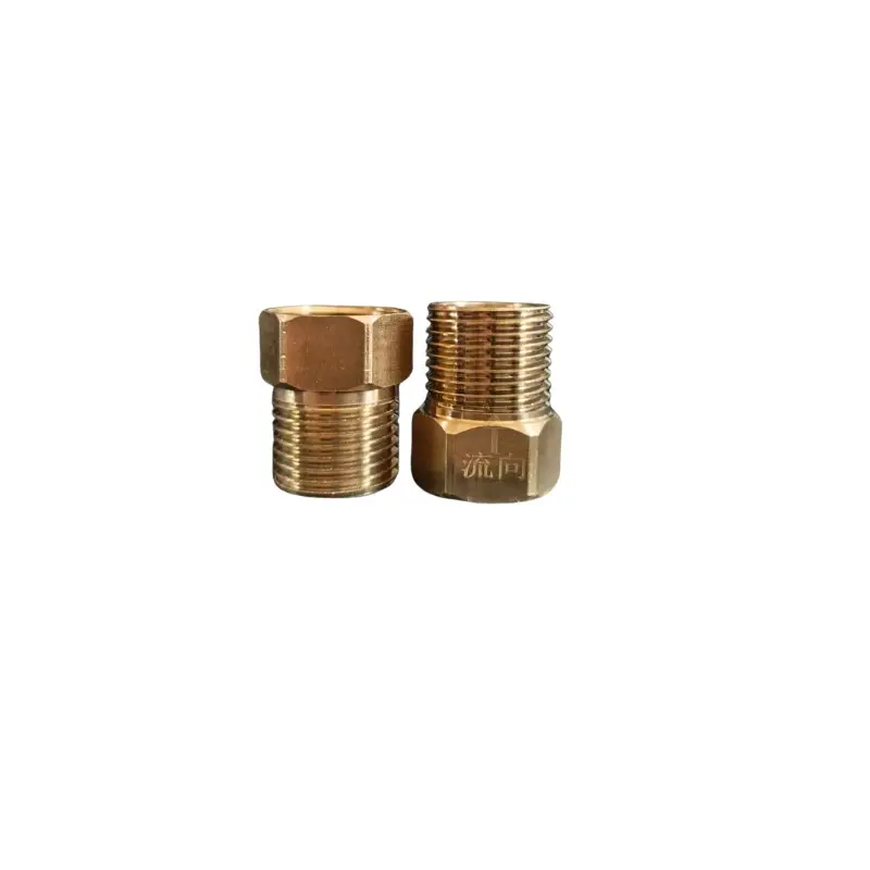 2-Pack Brass Check Valve G1/2 Internal Thread to External Thread, Anti-Backflow, Suitable for Toilet Bathroom Plumbing