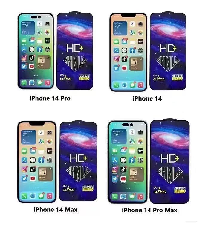 Glass Screen Protector Tempered Glass for iPhone 17 16 15 14 13 12 11 Series Pro Max Plus XR XS Max 8 7 HD+ Super Speed Protection Cover iphone 16 plus cases iphone 15 pro max case iphone 13 case iphone 14 cases screen protector junk phone case