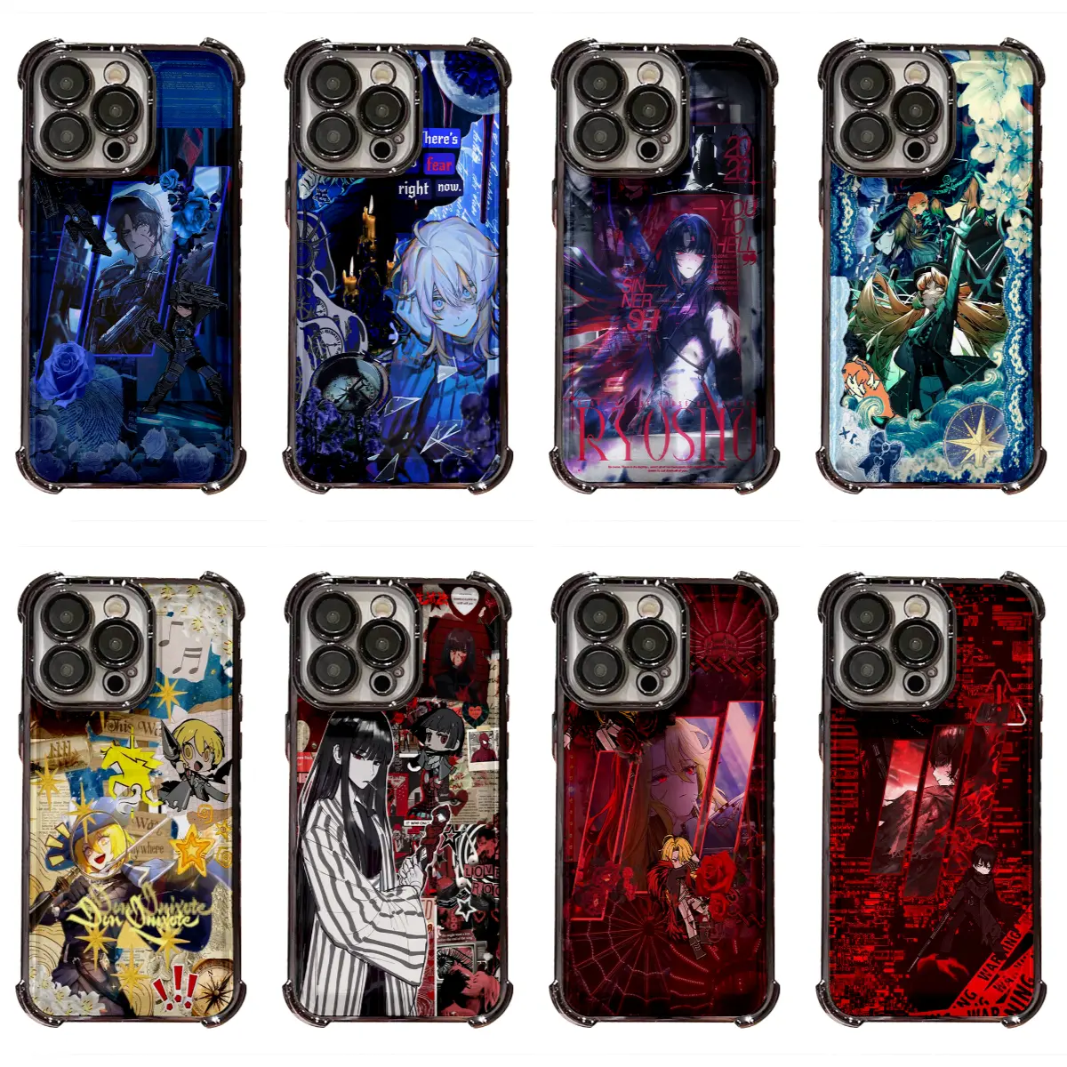 Fashion  Limbus Company Cool INS Game Colorful Shockproof Phone Case for iPhone 11 12 13 14 15 16 17 Pro Max Plus Air Holiday Gift Protection