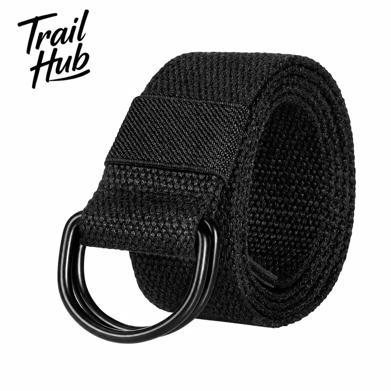 Unisex 1.5-Inch Wide Breathable Canvas Waist Belt with D-Ring Closure — Lightweight, Soft, Non-Stretch Fabric for Everyday Wear, Hiking, Travel, and Active Lifestyles, Solid Color Casual Design for Men and Women