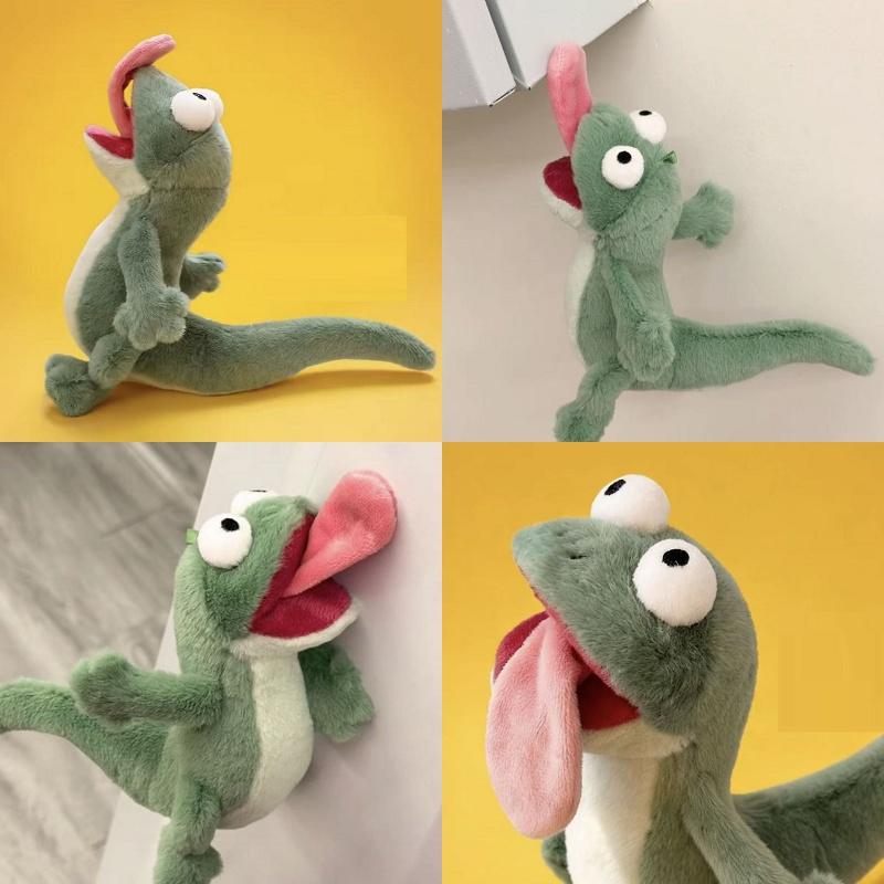 Beaver Lizard Tom Cute Vocal Toy Magnetic Tongue Lizard Abstract Plush Toy Anime Creative Birthday Gift Cute Plush Toys For Kid