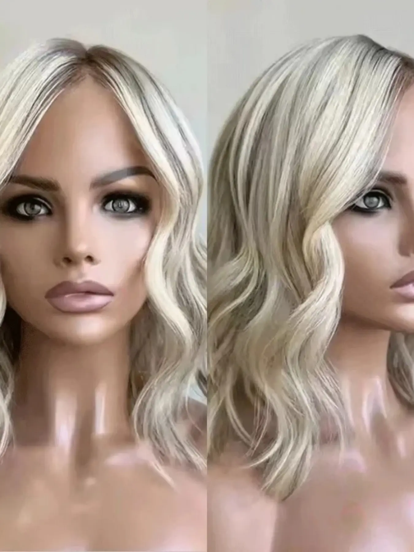 Lace Front Wig with Pre-Trimmed Fetal Hair, 13x4 Net Cap Size, Soft Blonde Human Hair, 14 Inch Big Curl, 150 Density, Women's Daily Wear