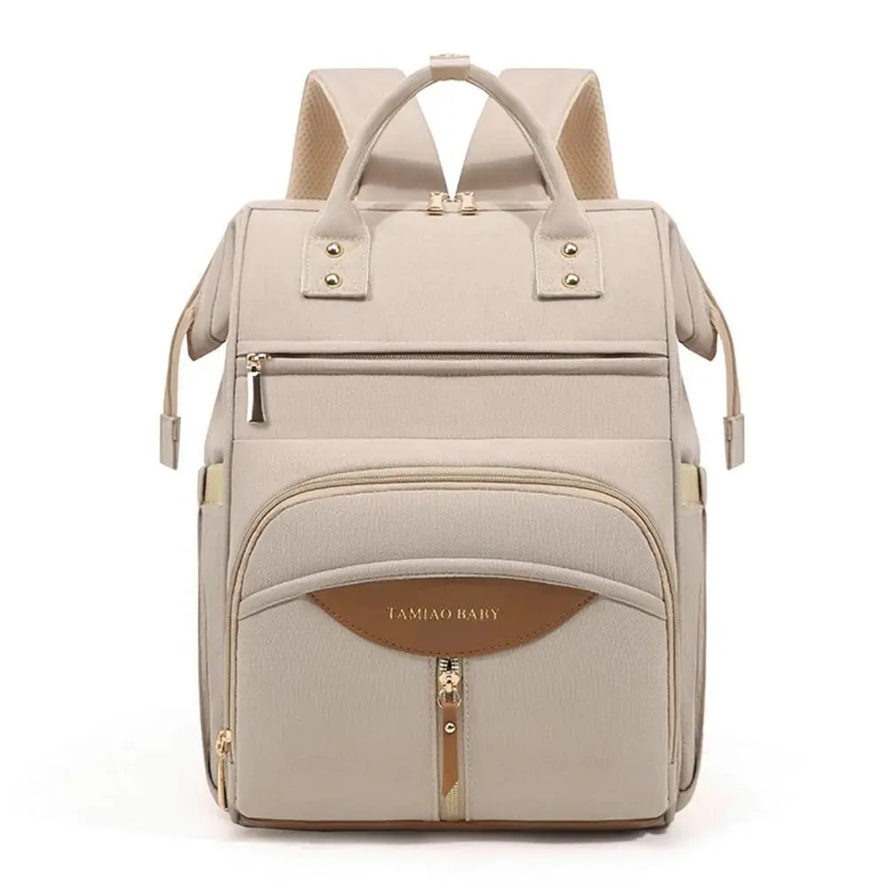 High End Large Capacity Mommy Backpack Diaper Bag With Independent Milk Storage Stroller Organizer Waterproof Outdoor Portable