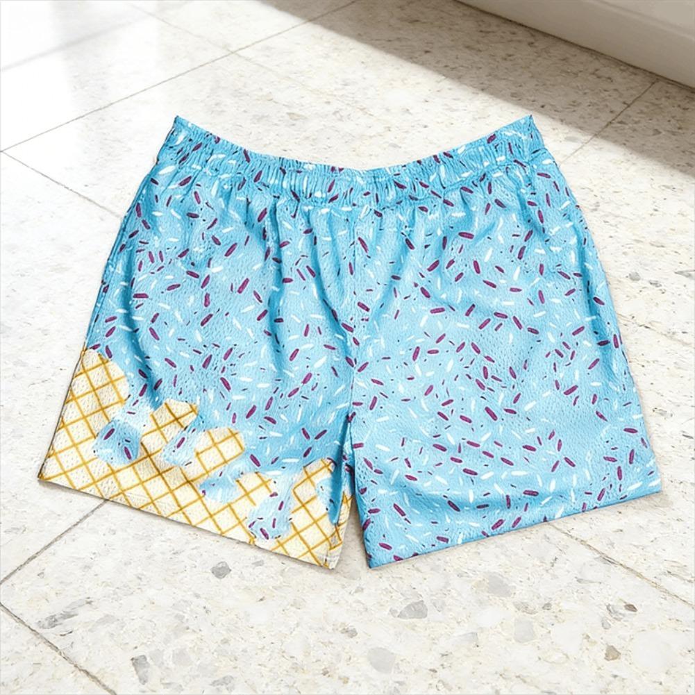 New Halloween Graffiti Shorts Men Women Breathable Comfortable Sports Shorts American Retro Basketball Shorts Streetwear Summer Casual Athletic Shorts