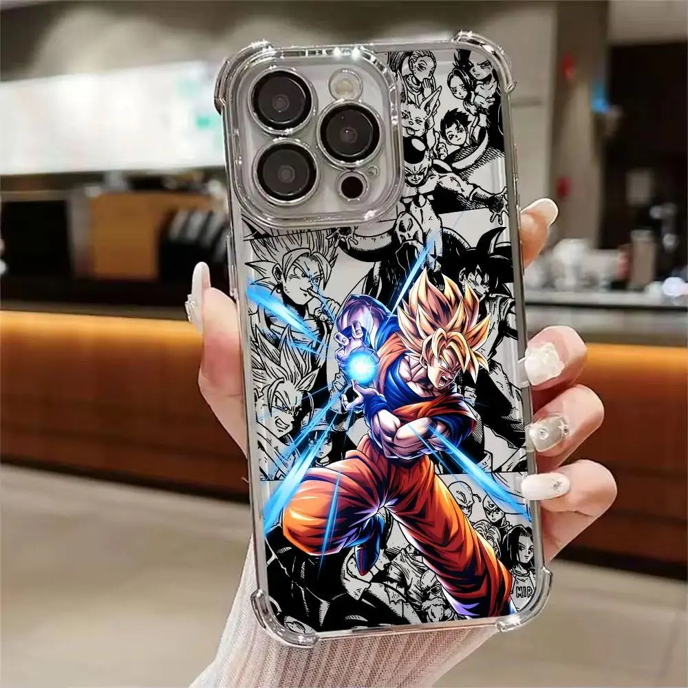 Anime Goku Vegeta Frieza D- Phone Case For iPhone 17 Air 16 15 14 13 12 11 Pro Max Plus