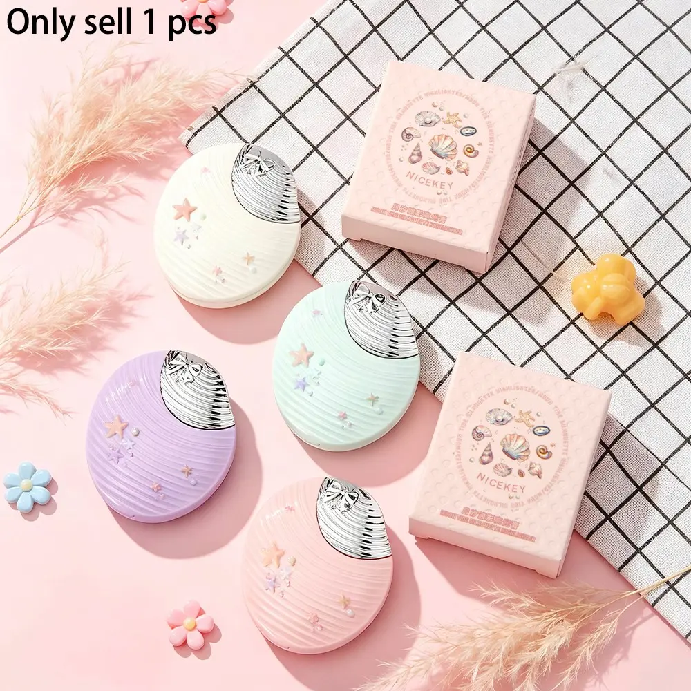 Color Correcting Cream Highlighter, Shell Embossed Design, Covers Dark Circles and Hollows, Natural Blend for All Skin Tones