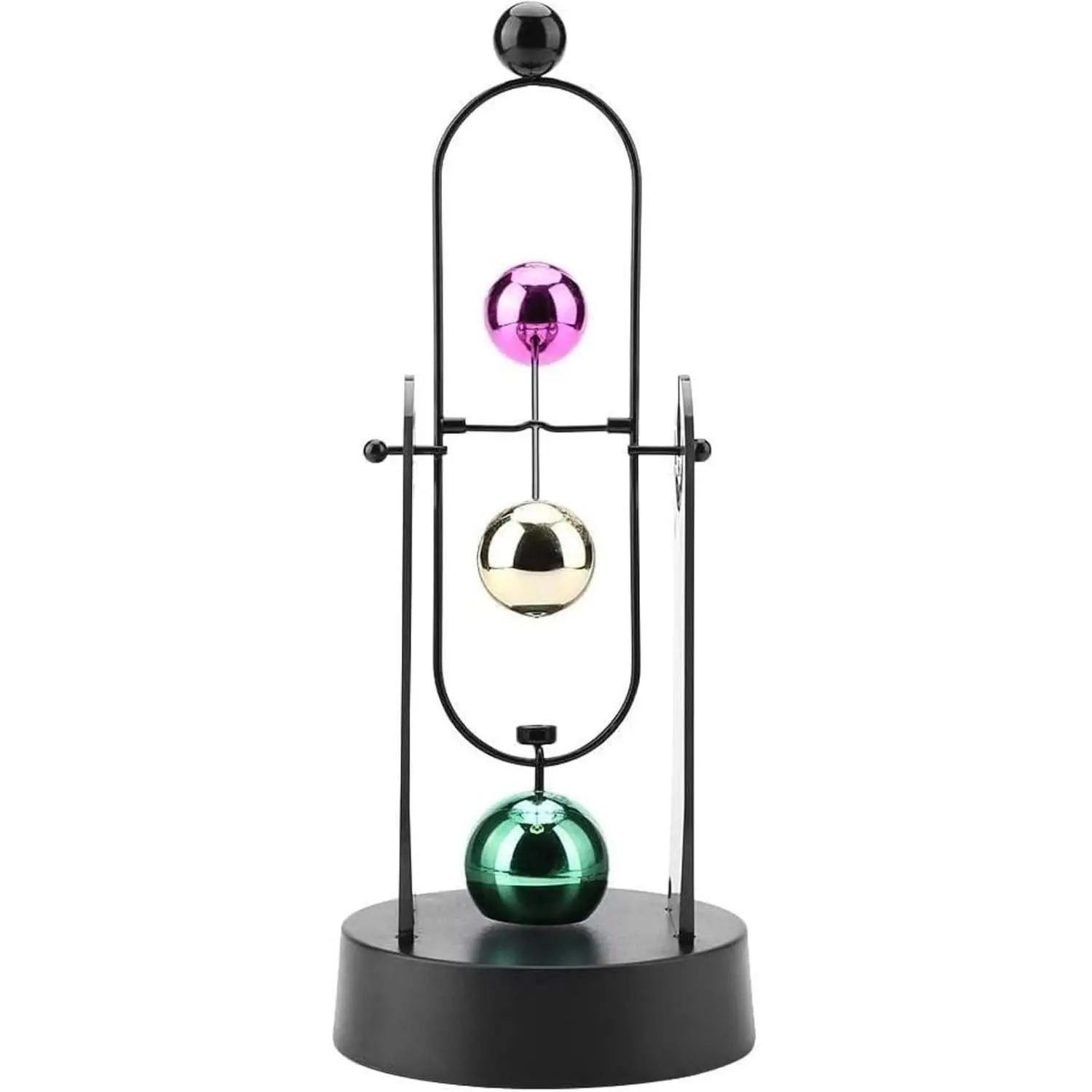 Perpetual Motion Machine, Electronic Swinging Model, Art Craft Decoration Perpetual Motion Swing Balance Balls Office Desk Science Ornament Home Decor Gift(No Batteries Included)