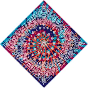 Unisex Bandanas Single Pack Super Soft Cotton 22 inch Cowboy Large Handkerchief with Nice PackageGift.