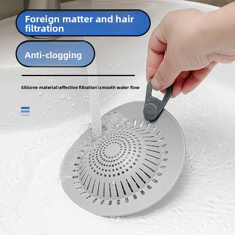 Hair Catcher Silicone Shower Drain Hair Catcher Reusable Drain Protector Hair Stopper for Bathroom Bathtub Sink Box Cover