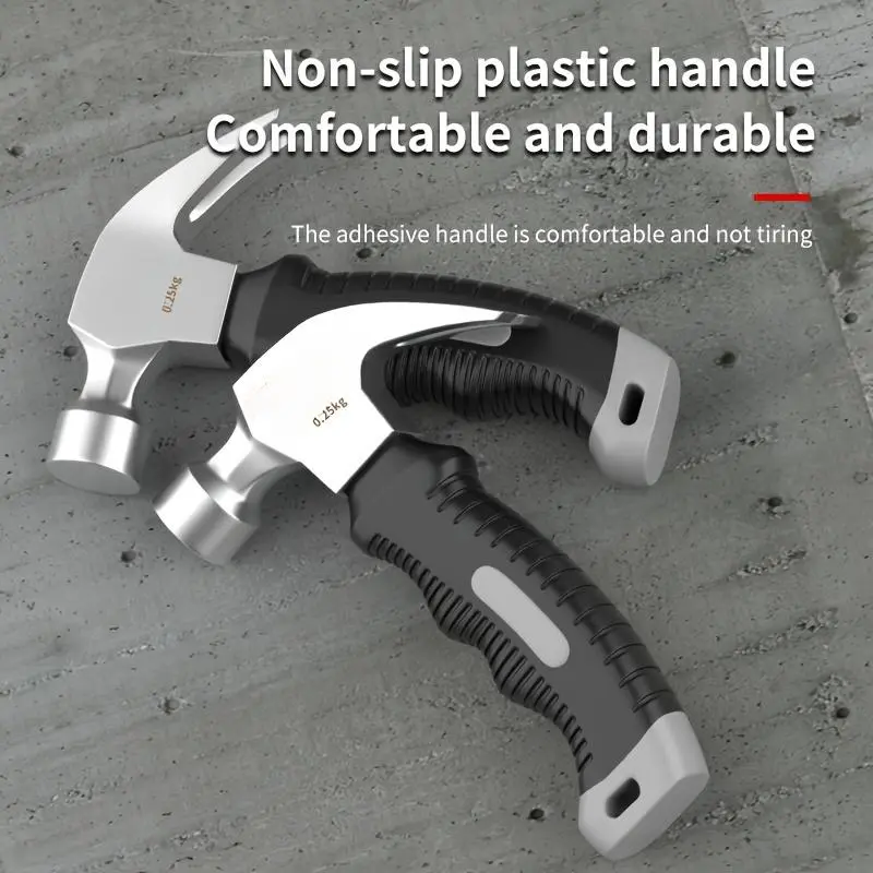 Oudisi Mini Paw Hammer - Non-Slip, Shock-Absorbing, Durable High Carbon Steel Hand Hammer for Woodworking, Camping