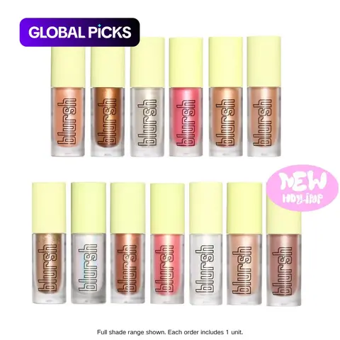 [Made By Mitchell] Blursh Lights Tinted Liquid Glitter Blusher, Glowing Makeup Highlighter #GLOBAL PICKS