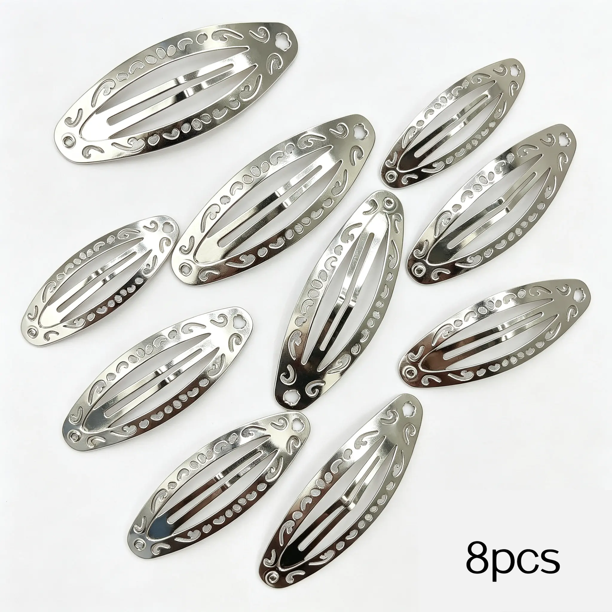 Vintage Engraved Flower Hair Clip, Elegant Floral Barrettes for Women & Girls, Exquisite All-Match Hair Accessory, Cute Decorative Clips for Daily Outfits and Party Styling