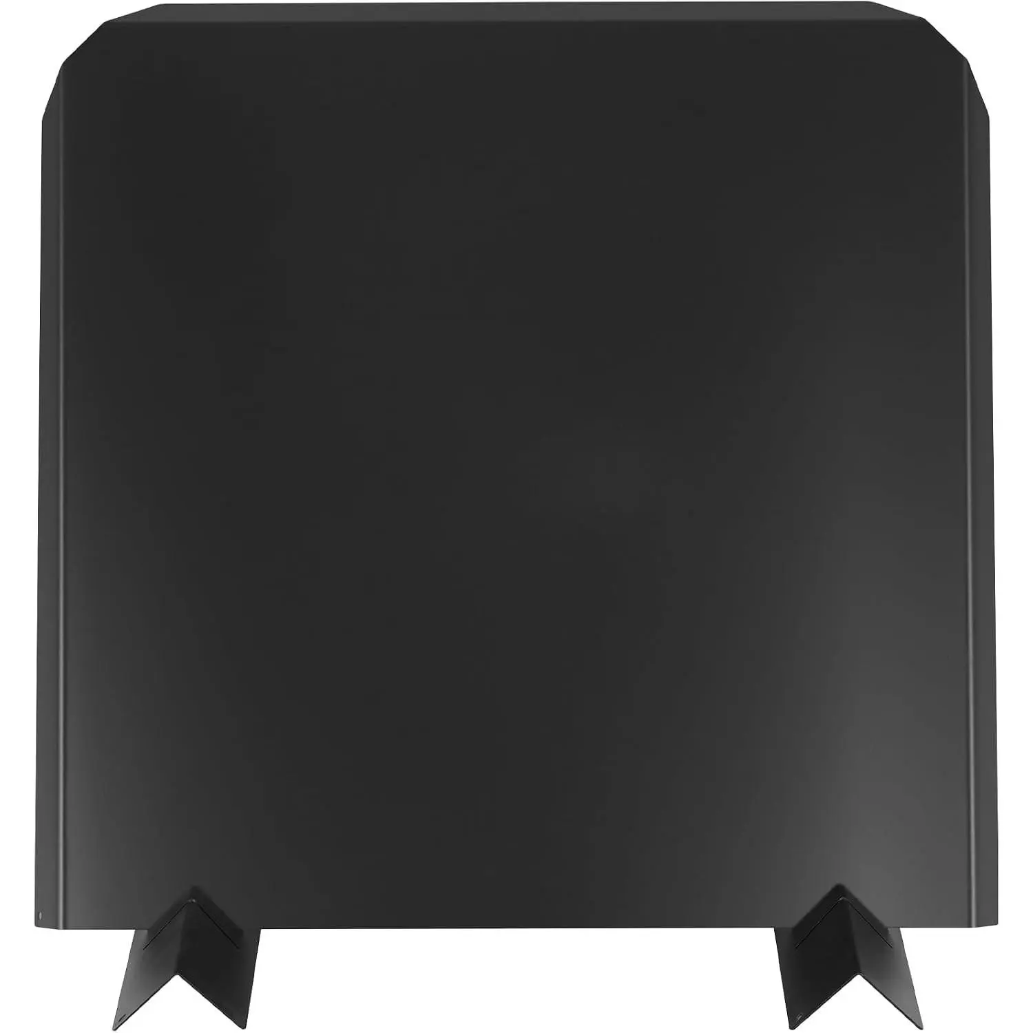 Firebacks for Fireplace-Stainless Steel Fireback with Adjustable Feet, 20" x 20" Fireplace Heat Reflector, Fireplace Back Plates, Painted Black Heat-Resistant Material for Wall Protection