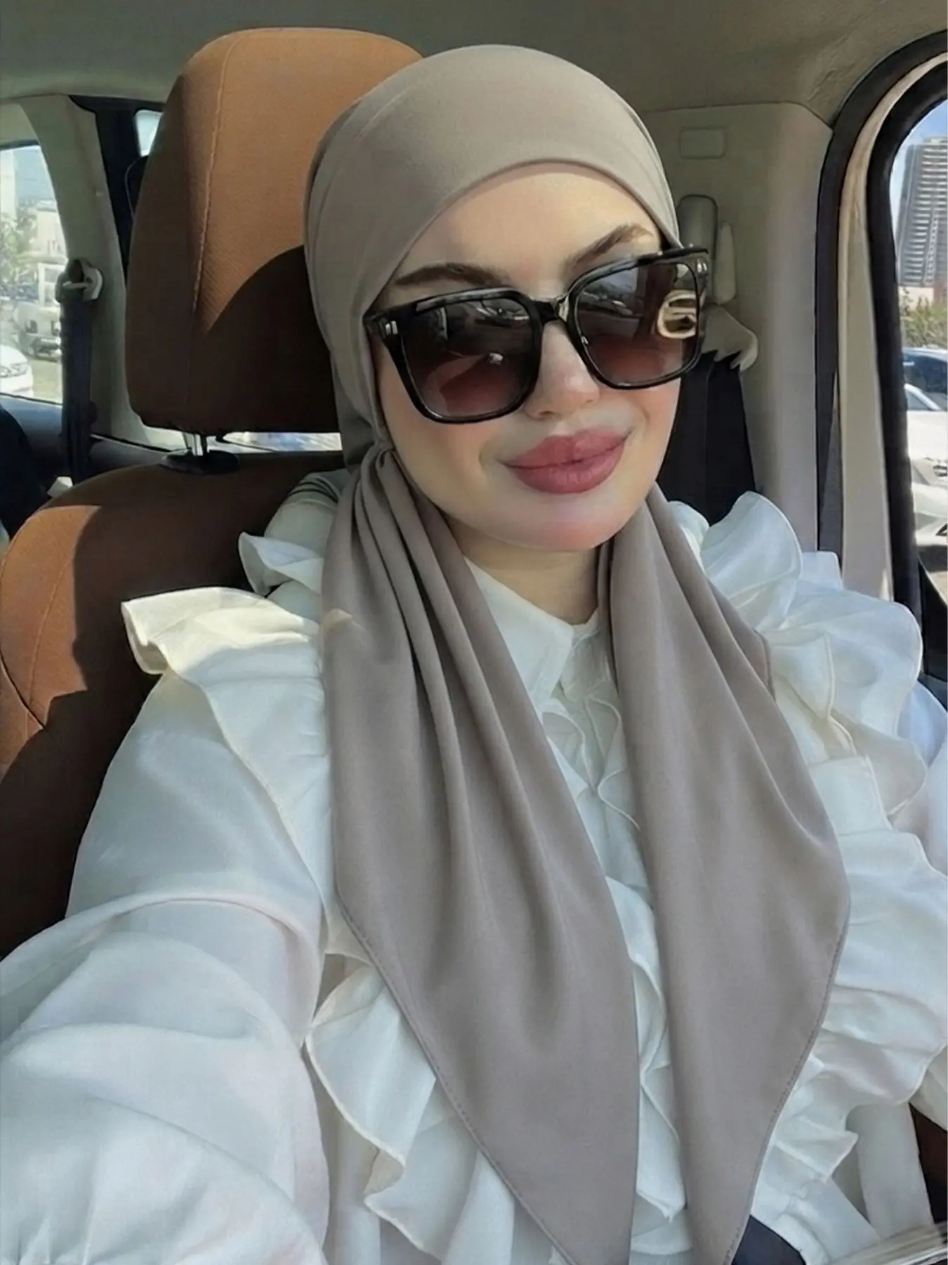 1 Pack Satin Silk Hijab, Premium Glossy Finish, Lightweight & Breathable, Full Coverage Headscarf, Daily Modest Look, Modesty Hijab Wrap