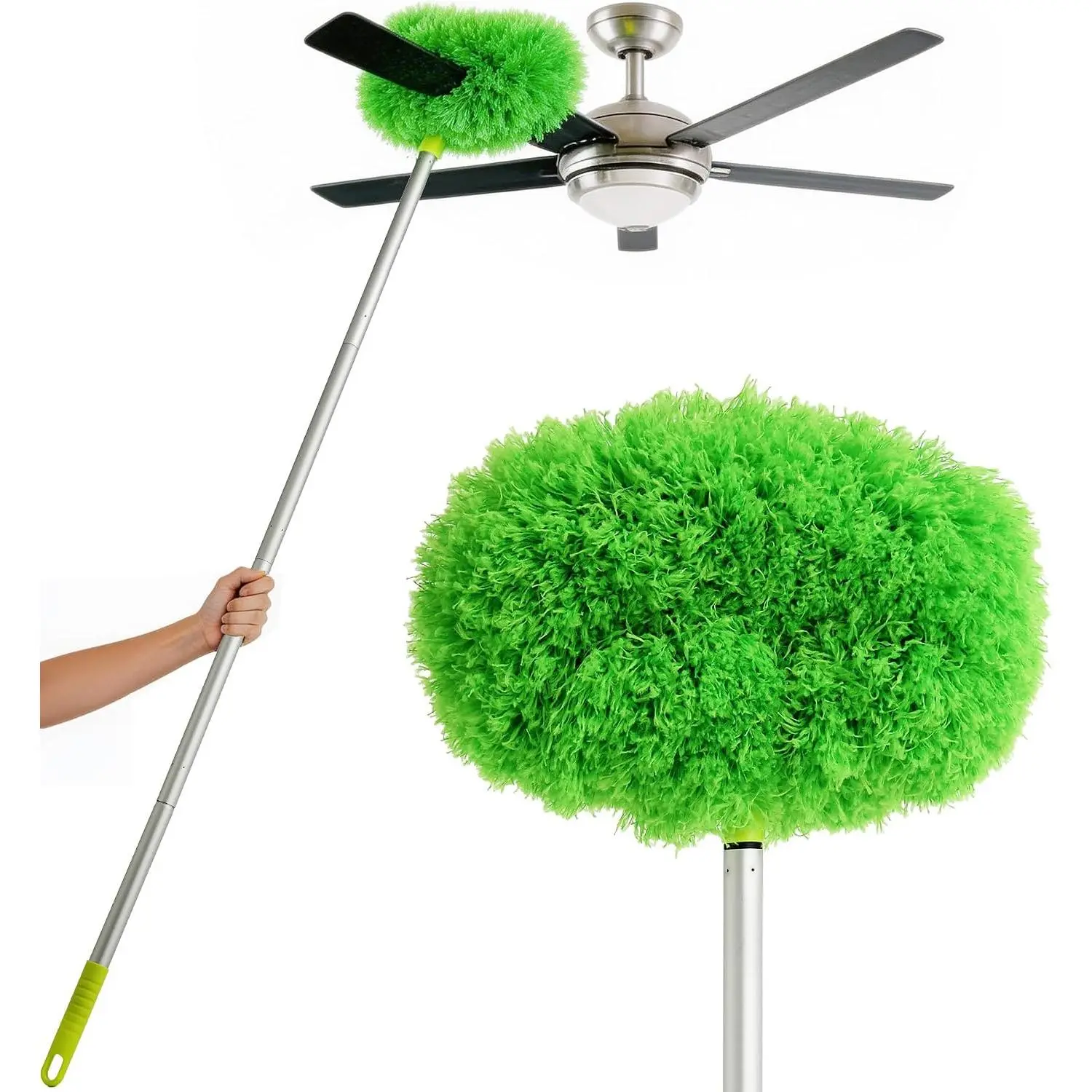 68" Adjustable Ceiling Fan Duster - 360° -Sided Microfiber