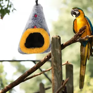 Egg-Shaped Bird Snuggle Hut for Parakeets and Small Birds, Cozy Winter Sleeping Nest, Cage Hideaway Bed, Warm and Safe Perch for Indoor Birds