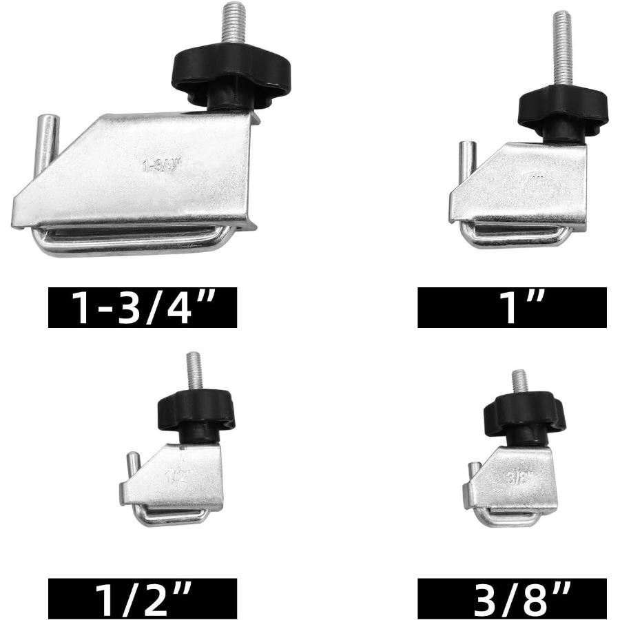 4pcs Fluid Line Hose Off Pinch Tool Kit Hose Clamp Pliers Set 1-3/4" 1" 1/2" 3/8" Rustproof Steel Materials for Fuel Radiator Heater Hose Automotive Plumbing Clamps