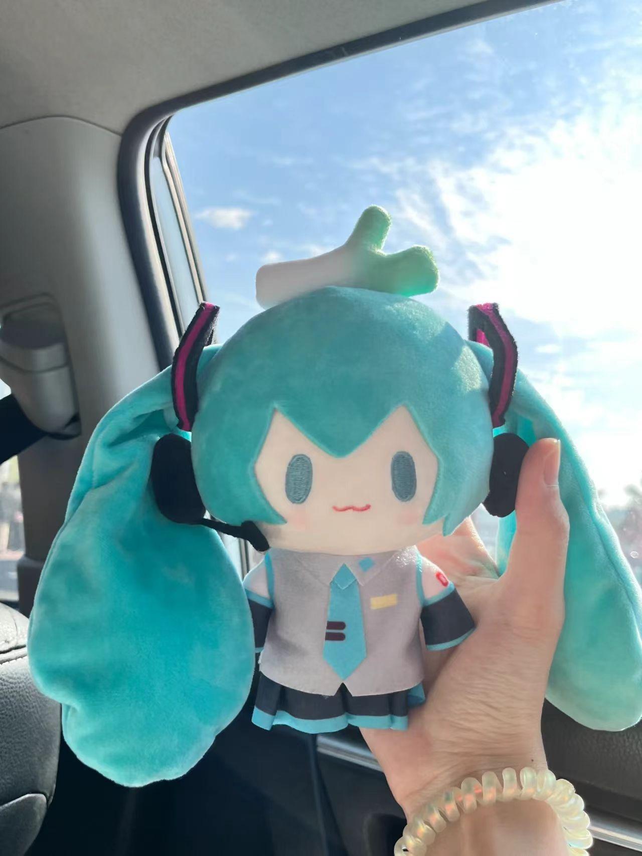 15cm Hatsune Miku Fufu Plush Doll Kawaii Q Version Figure Plush Doll Anime Presents Girlfriend Stuffed Toy Collection Gift