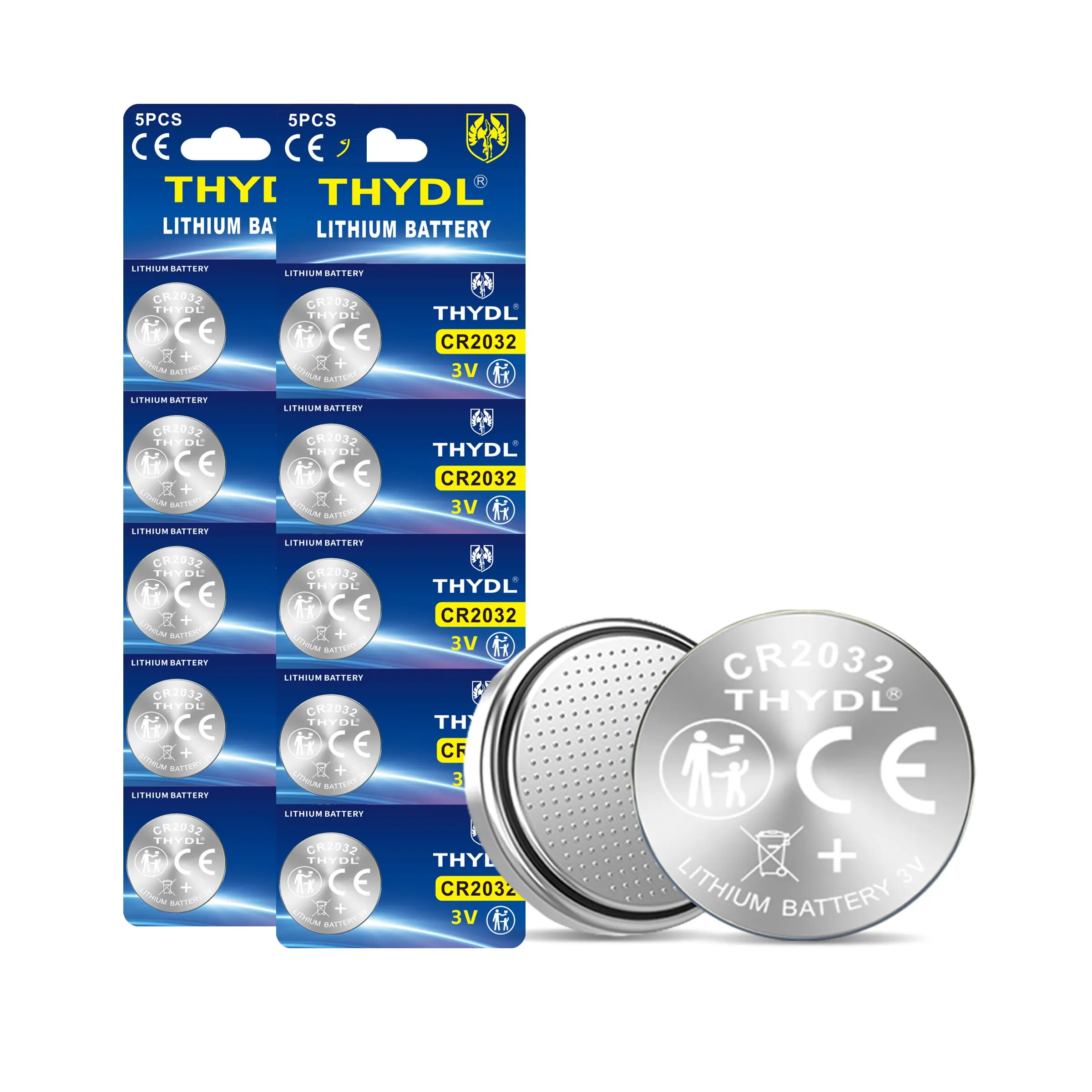 Thydl Cr20323v Lithium Coin Button Batteries, High Capacity Long-Lasting Replacement, for Car Key Fob, Glucose Meter, Computer Motherboard, 5pcs/30pcs