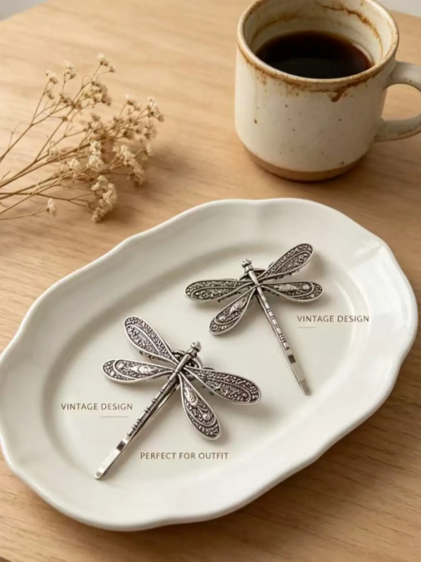 Vintage Dragonfly Design Hair Clips, Artificial Dragonfly Clips, Decorative Hair Clips, Hair Clip Set, Fashionable Hair Accessories for Women & Girls, Elegant All-match Fashion Accessories for Daily Wear