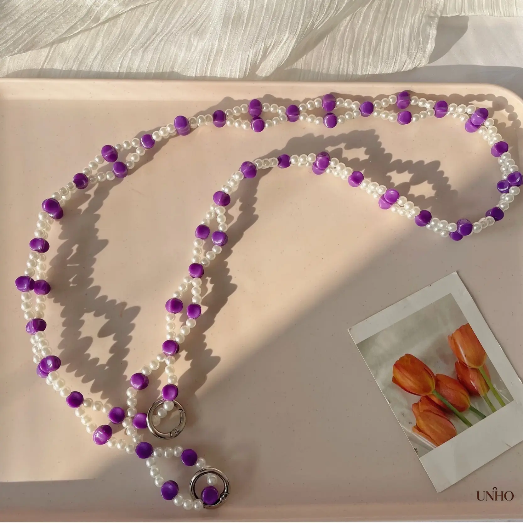 Beaded Crossbody Chain, Detachable Replacement Shoulder Strap Accessory, Multifunctional Hanging Strap For Mobile Phone Pouches And Women’s Handbags For Daily Casual Styling