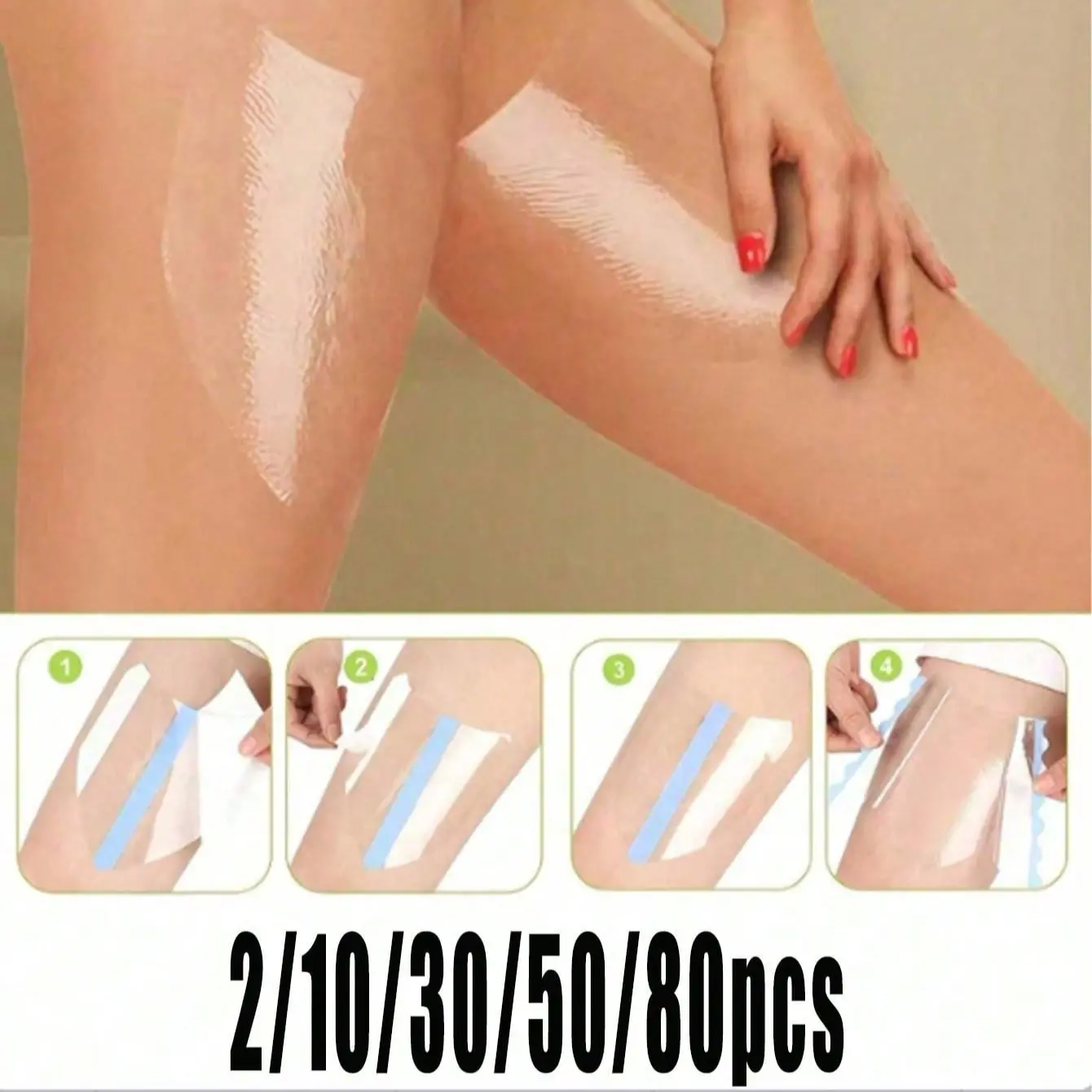 Leg Lifting Tape, Invisible Design High-Quality Adhesive Body Tape, Transparent Anti-Friction Skin Tightening, for Inner Thighs, 2/10/30/50/80 Pieces