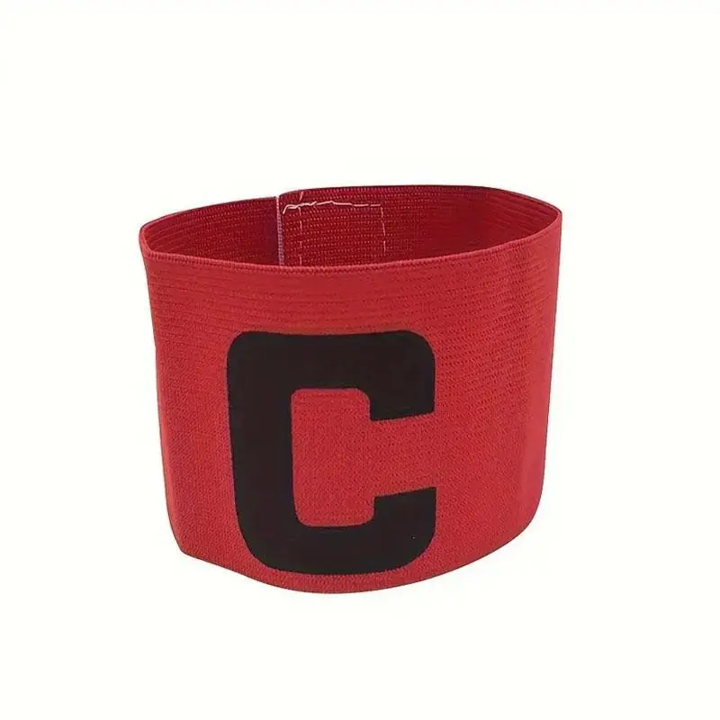 C Letter Pattern Football Captain Armband, 1 Count Elastic Armband, Football Match Armband, Sports Armband for Football, Soccer, Basketball, Volleyball