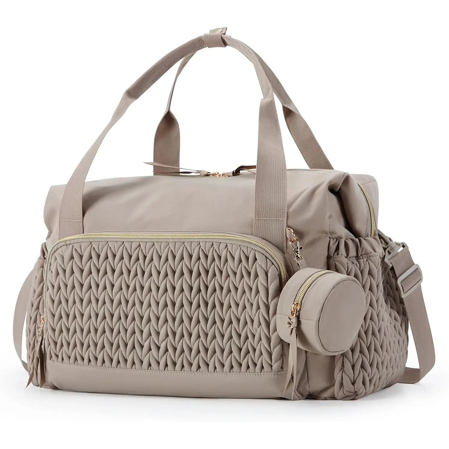 Diaper Bag Tote with Changing Pad, Large Capacity Travel Diaper Bags, Hospital Bag for Labor Delivery,  Newborn Infant Baby Bag with Pacifier Case, Baby Girl Boy Diaper Bag