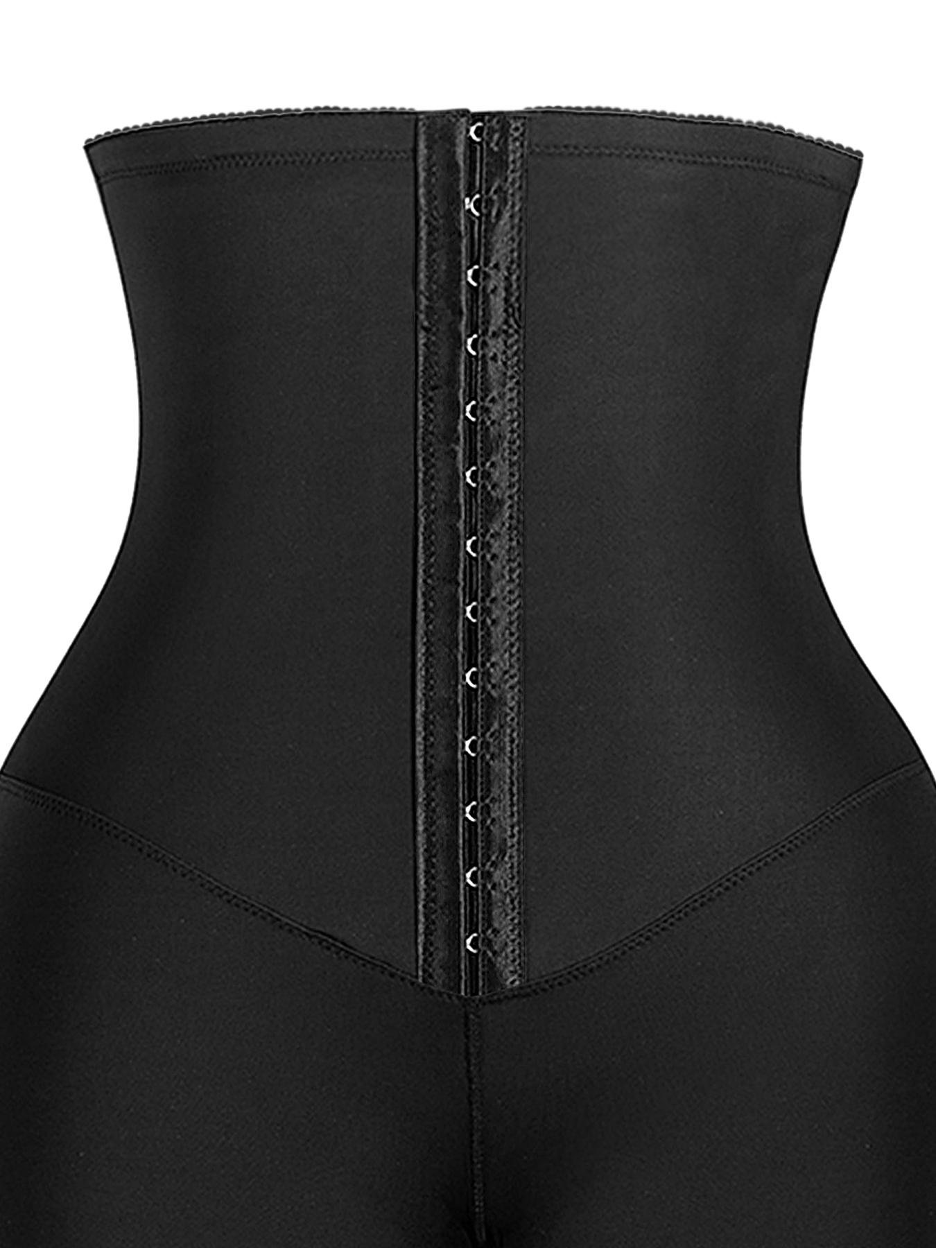 Women's Solid Adjustable Hook and Eye Closure Shapewear Shorts, Casual Breathable High Waist Shaper for Tummy Control, Women's Shapewear, Womenswear, Lady Clothing Women's Solid Adjustable Hook and Eye Closure Shapewear Shorts, Casual Breathable High Waist Shaper for Tummy Control, Women's Shapewear, Womenswear, Lady Clothing
