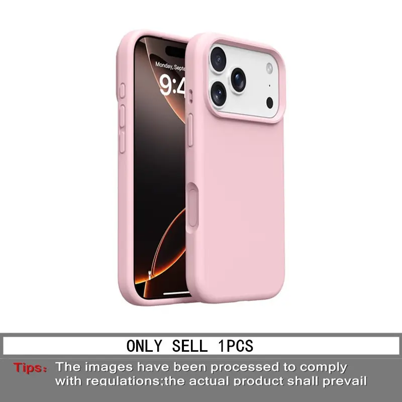 Luxury Lens Frame Case, Ultra-Thin Liquid Silicone Soft Shell, Compatible with iPhone 17 Pro Max/16/15/14/13/12/11 Pro Max/XR Plus