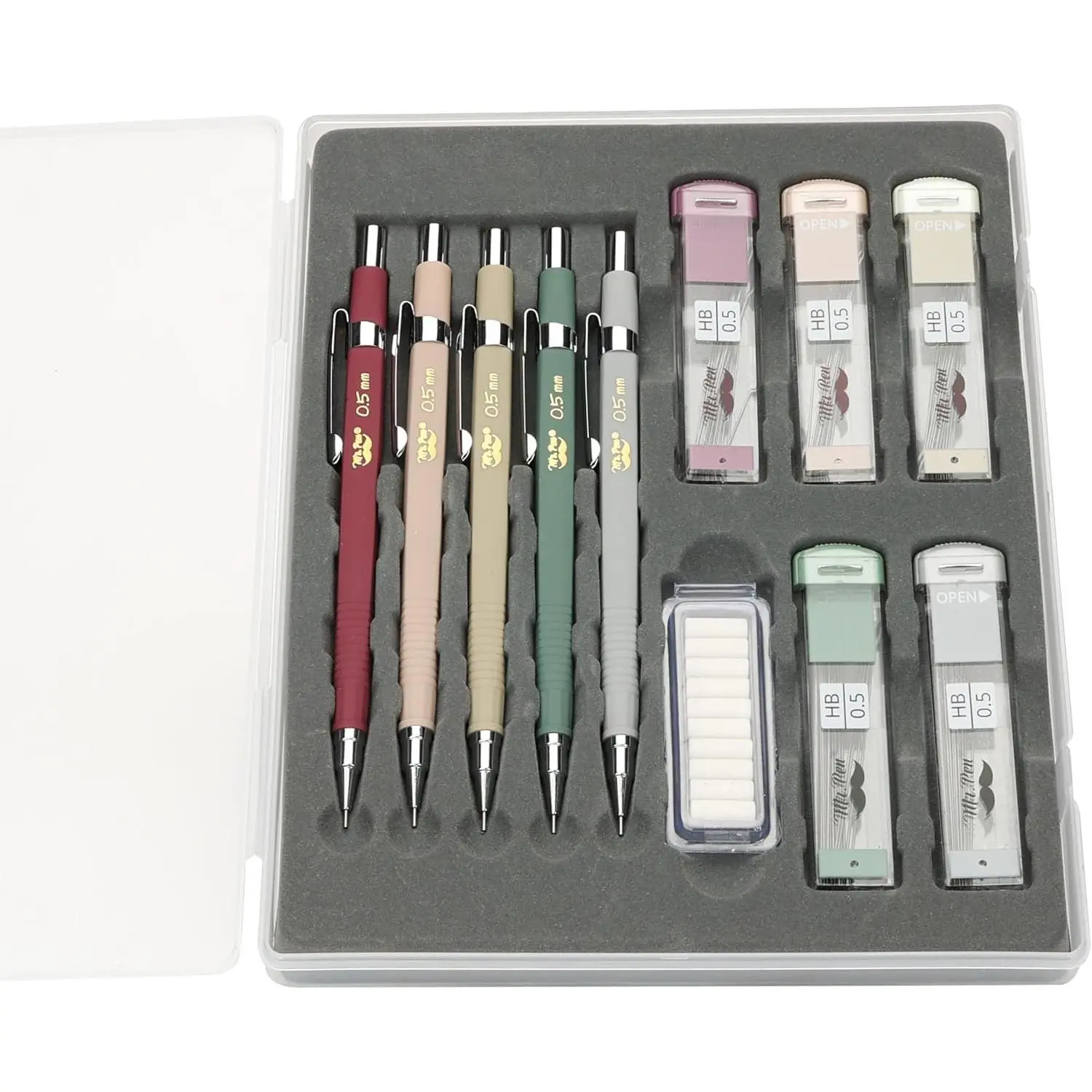 - Mechanical cil Set with Lead and Eraser Refills, 5 Pack | 0.5mm, Sketching cils, Drafting cil, Drawing Mechanical cils