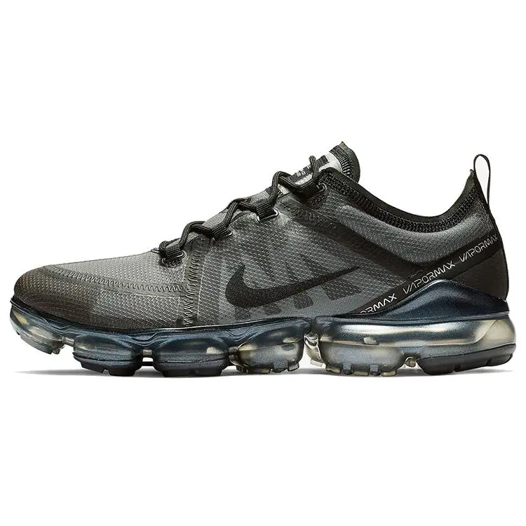 Nike VaporMax 2019 Men’s Triple Black Running Shoes: Transparent Mesh Upper, Visible Air Max Cushioning, Lightweight and Breathable Verifiable, with credentials and supporting global authentication