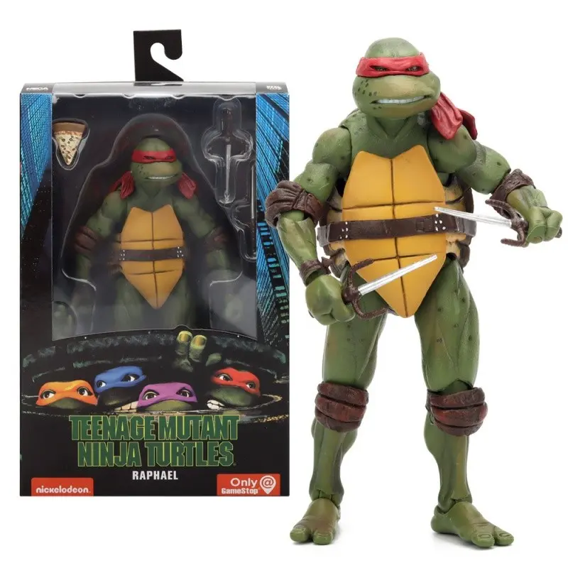 Neca Ninja Turtle Tmnt 1990 Movie Edition Limited 7 Inch Action Figure Model, Collectible Ornament, Halloween Gift, Party Prize, Collectible Figurines