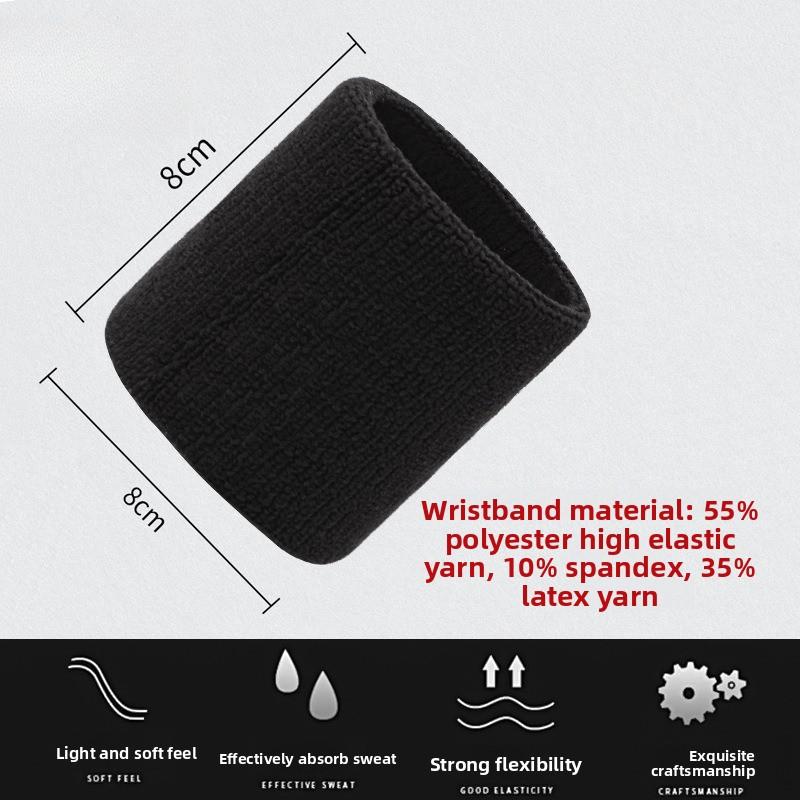 Moisture-absorbing wrist guards, men's and women's sports, high-elastic running, sweat-wiping basketball, fitness riding, outdoor fluorescent color, wrist straps, protective gear Moisture-absorbing wrist guards, men's and women's sports, high-elastic running, sweat-wiping basketball, fitness riding, outdoor fluorescent color, wrist straps, protective gear