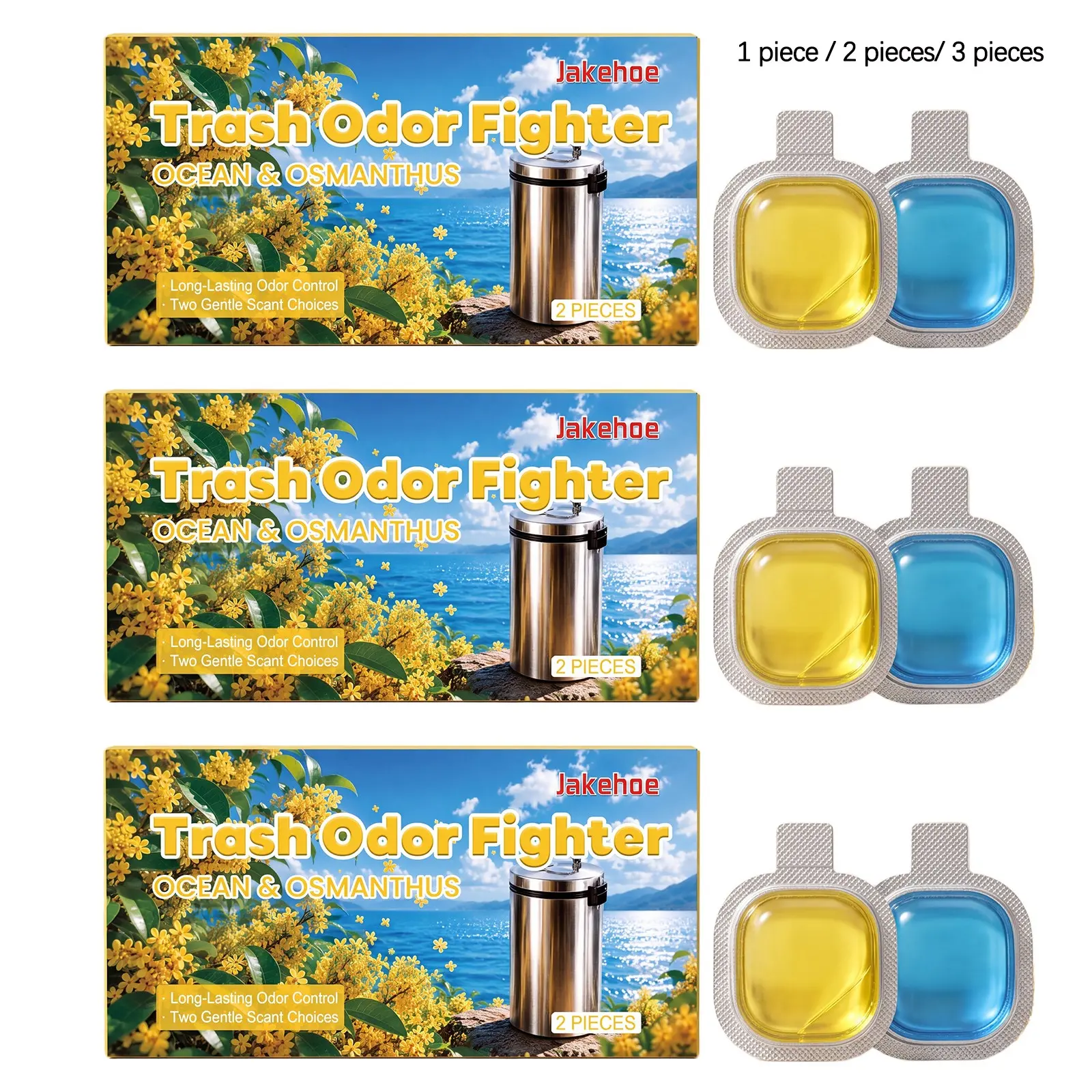 Garbage Odor Eliminator, Gentle Cleaning Freshness, Home Convenience, Mild Deodorizer, Waste Processor Fragrance, Nano Adhesive Included