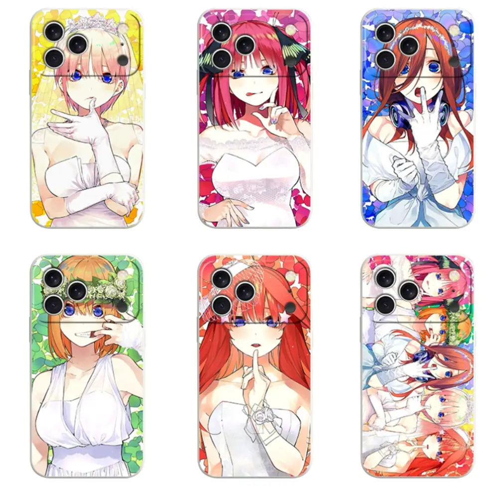 cute anime beauty The Q-Quintessential Q-Quintuplets phone case For iPhone 17/16/15/14/13/12/11/Pro/ProMax/Plus/Air/Xsmax/E, Samsung S26/S25/S24/S23/S22/Plus/Ultra/Fe/Edge, Anti Fall Soft TPU Back Cover, Shockproof Cover, Trendy Case, sweet wedding gift