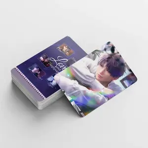 124PCS Love and Deepspace Laser LOMO Cards Set - Sylus Zayne Xavier Caleb Collectible Photo Cards with Bonus Stickers