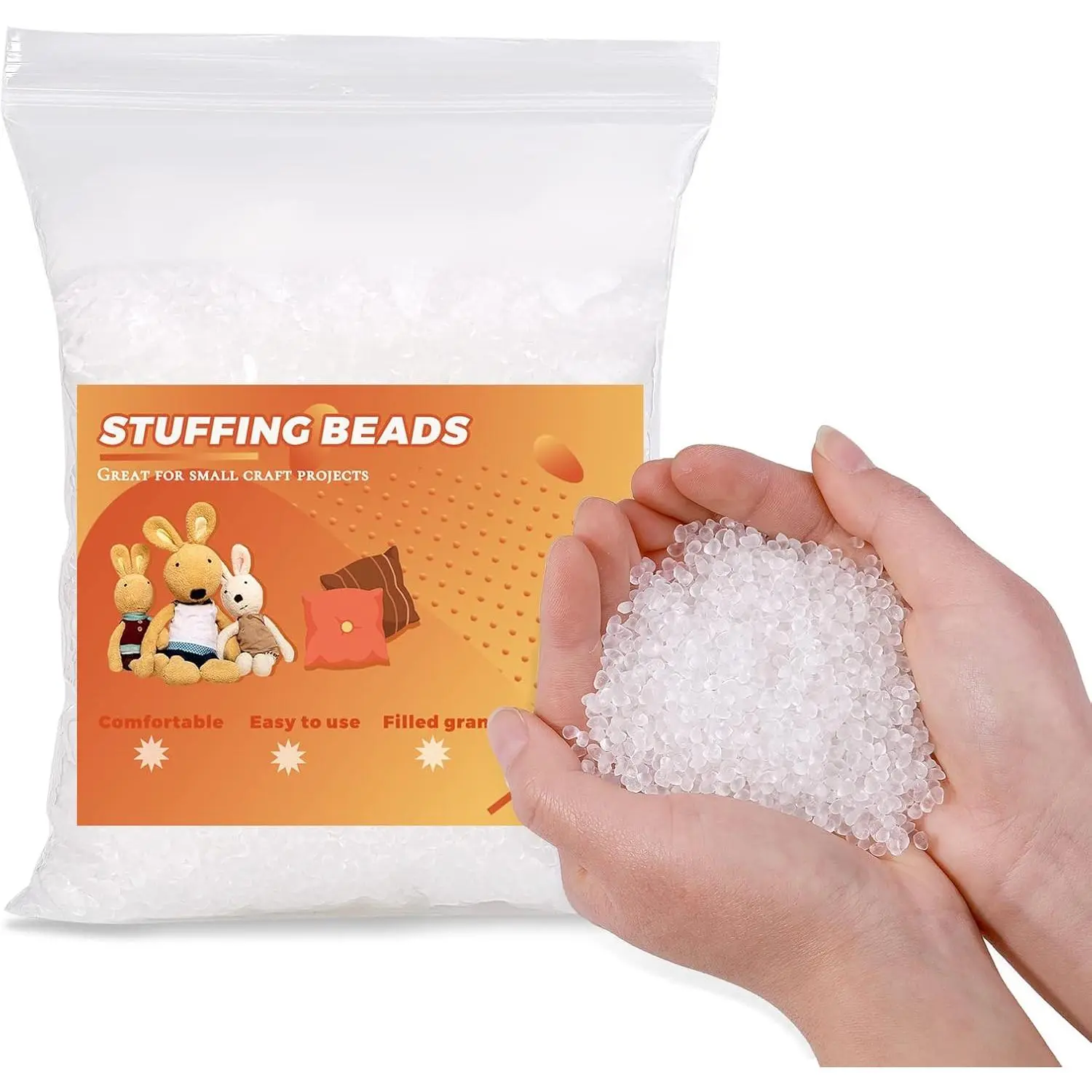 Stuffing Beads, 3.5oz Weighted Pellets for Stuffed , Craft Rubber Beads for Stuffing , Heavy Filler for Crafts - 100g