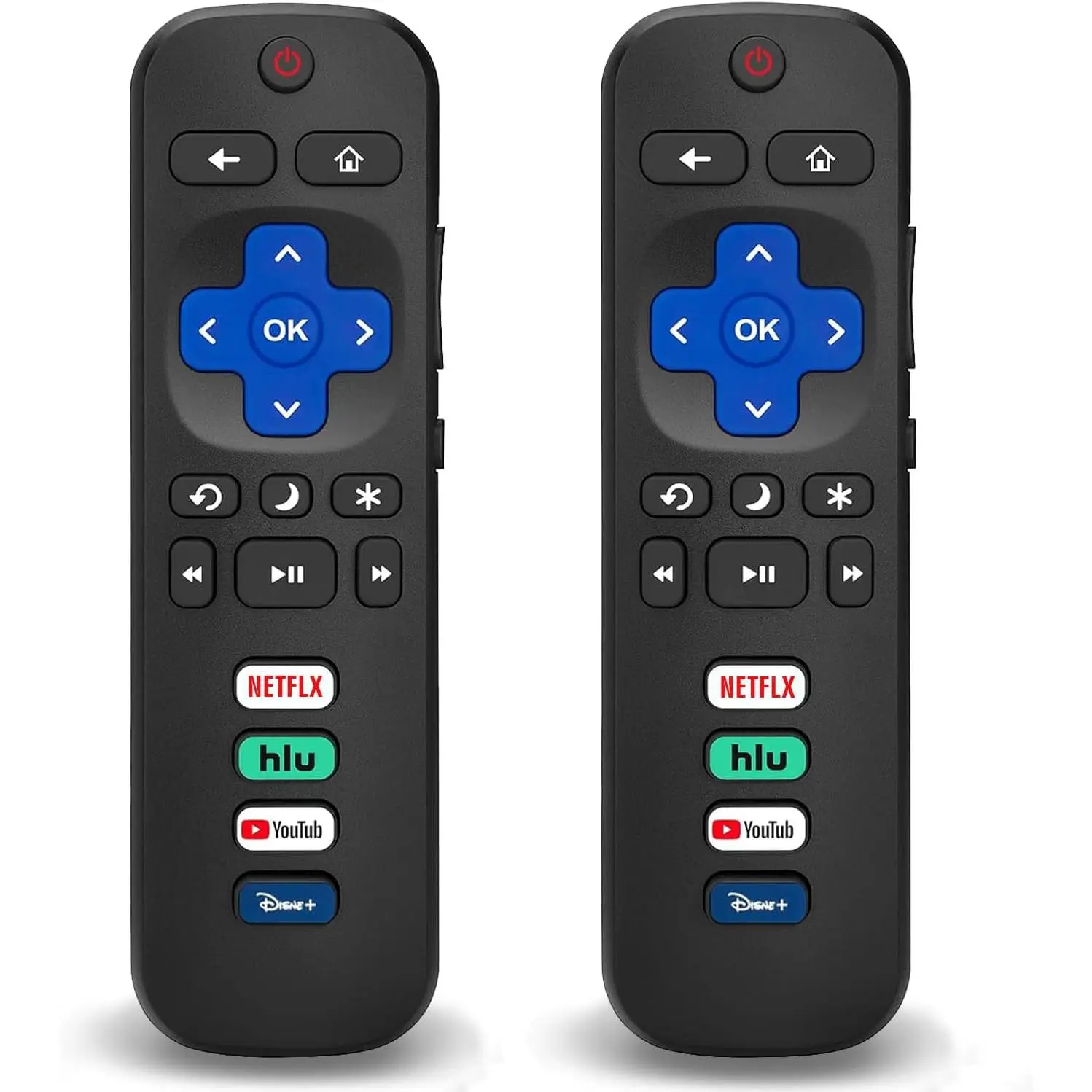 2 Pack Replacement Remote Compatible for Roku TV, Universal Remote Control Fit for TCL/Hisense/Insignia/JVC/Onn/Philips/RCA/Sharp/Sanyo/Hitachi/LG/Magnavox RokuSmart TVs (Not for RokuStick or Box),Protective,Case,HDMI,Splitter,Ultra,Android,d,capture,card