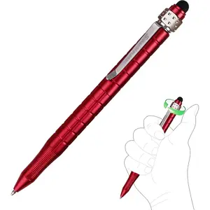 Stylus Fidget Spinner Pen Compatible with Parker Refill   Smooth Bearing Creative Gadget EDC for Office Red(FSA01R)