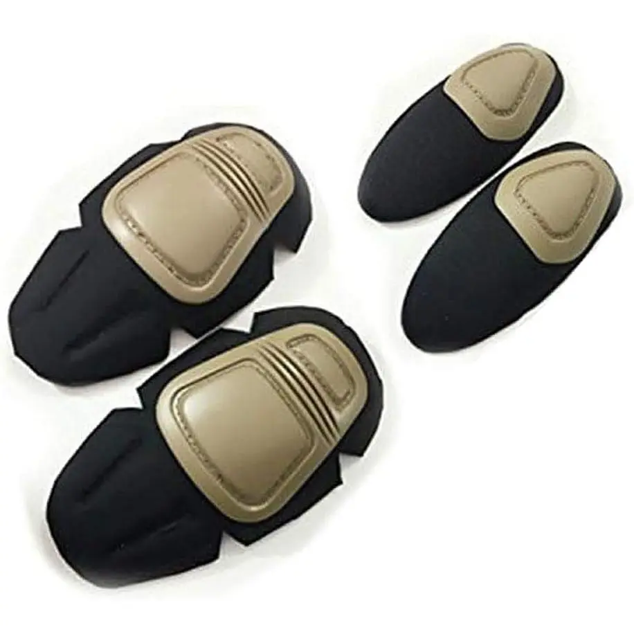 Tactical Military Paintball Elbow Knee Pads Airsoft Combat Protective Set